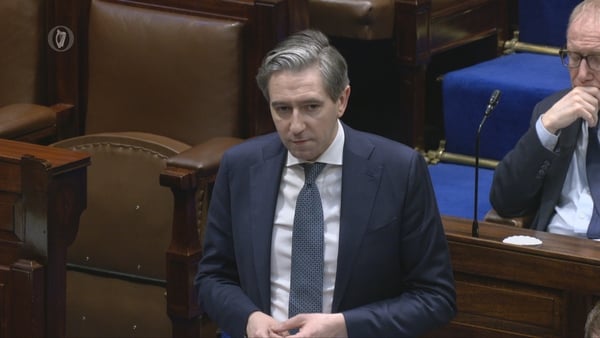 Simon Harris speaking in the Dáil