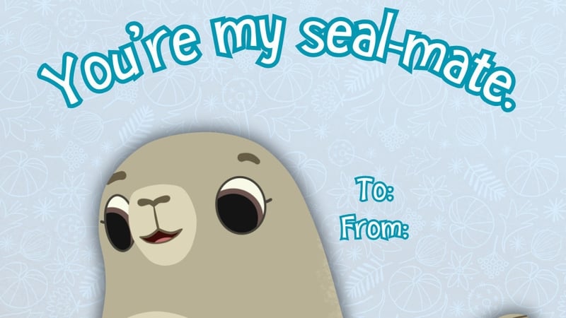 Puffin Rock Valentine's Card