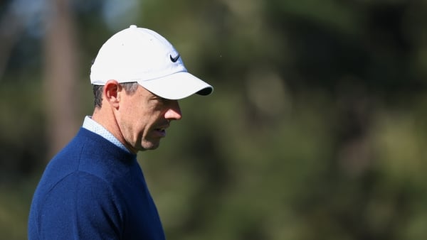 PEBBLE BEACH, CALIFORNIA - FEBRUARY 12: Rory McIlroy of Northern Ireland plays his shot on the 11th green during the first round of the AT&T Pebble Beach Pro-Am 2026 at Spyglass Hill Golf Course on February 12, 2026 in Pebble Beach, California. (Photo by