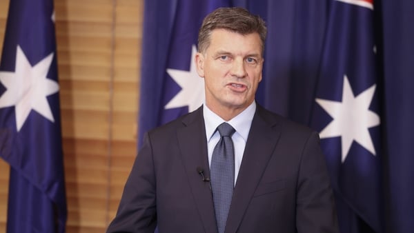 a photo of newly elected Australia Liberal leader Angus Taylor