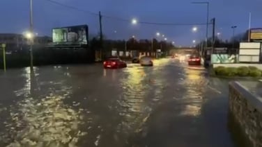 Flooding on road between Santry and Dublin Airport