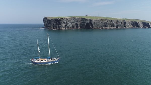 Celtic Mist sailing off Loop Head in Co Cork