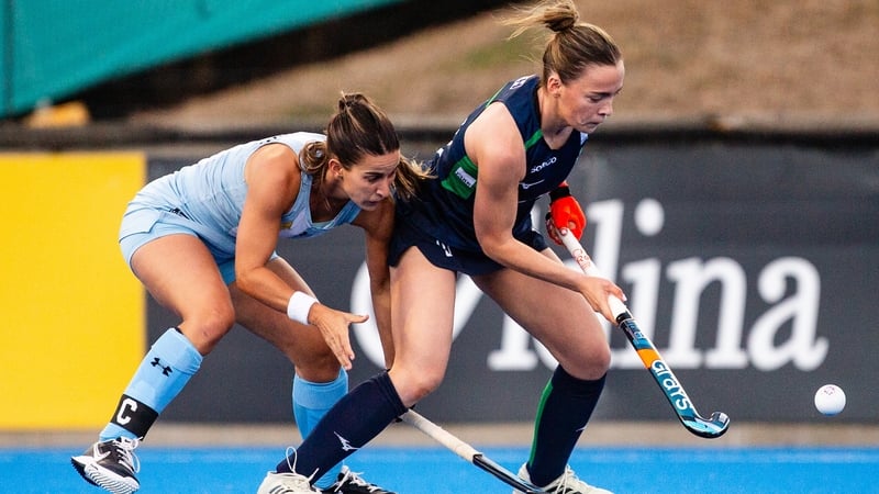 FIH Hockey game between Argentina and Ireland at the Tasmanian Hockey Centre on Friday 13th February 2026.Picture: Linda Higginson / World Sport pics