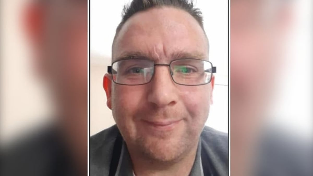 close up of ivan rosney on a distorted background