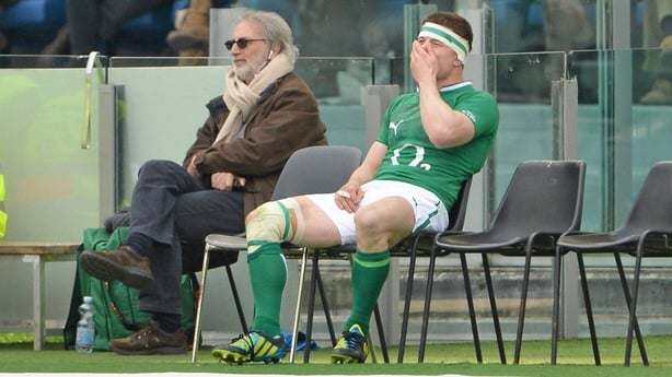 16 March 2013; Brian O'Driscoll, Ireland, during his time in the sin bin. RBS Six Nations Rugby Championship, Italy v Ireland, Stadio Olimpico, Rome, Italy. Picture credit: Brendan Moran / SPORTSFILE