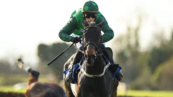 Impaire Et Passe, with Paul Townend up, on their way to winning the SIS Beginners Steeplechase on day one of the Fairyhouse Winter Festival at Fairyhouse Racecourse in Meath