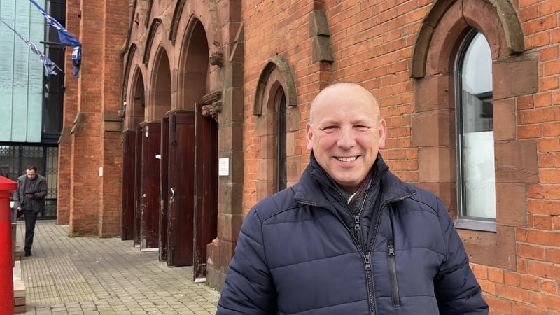 Rev David Moore outside the former Broadway Presbyterian Church