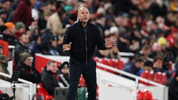 LIVERPOOL, ENGLAND - FEBRUARY 14: Arne Slot, Manager of Liverpool, reacts during the Emirates FA Cup Fourth Round match between Liverpool and Brighton & Hove Albion at Anfield on February 14, 2026 in Liverpool, England. (Photo by Justin Setterfield/Getty Images)