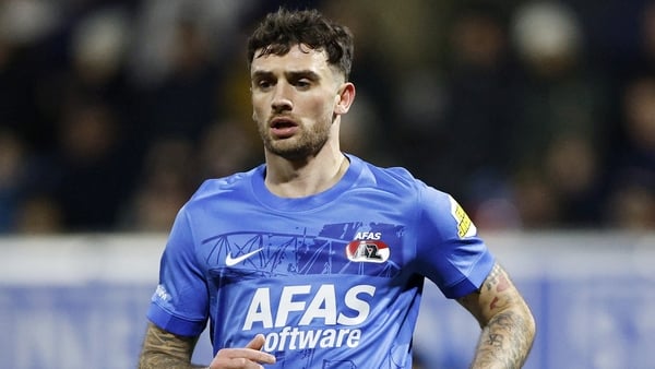 Troy Parrott of AZ Alkmaar during the Dutch Eredivisie match between sbv Excelsior and AZ at the Woudestein Stadium on February 14, 2026, in Rotterdam