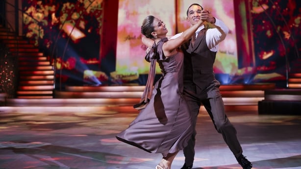 Jordan Dargan and Rebecca Scott on Week Seven of Dancing with the Stars Photo: Kyran O'Brien