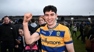 Roscommon's Senan Lambe celebrates victory over Armagh