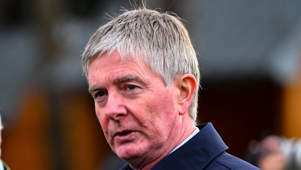 2 February 2025; Trainer and owner Barry Connell before sending Hgranca De Thaix out to race in The O`Driscolls Irish Whiskey Leopardstown Handicap Steeplechase during day two of the Dublin Racing Festival at Leopardstown Racecourse in Dublin. Photo by Sh