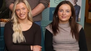 Ailiadh Breathnach agus Úna Nic Dhonnchacha.  show image