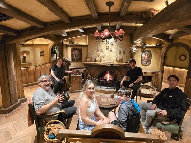 Eamon Donoghue and family in New Zealand