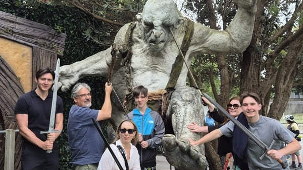 Eamon Donoghue and family in New Zealand