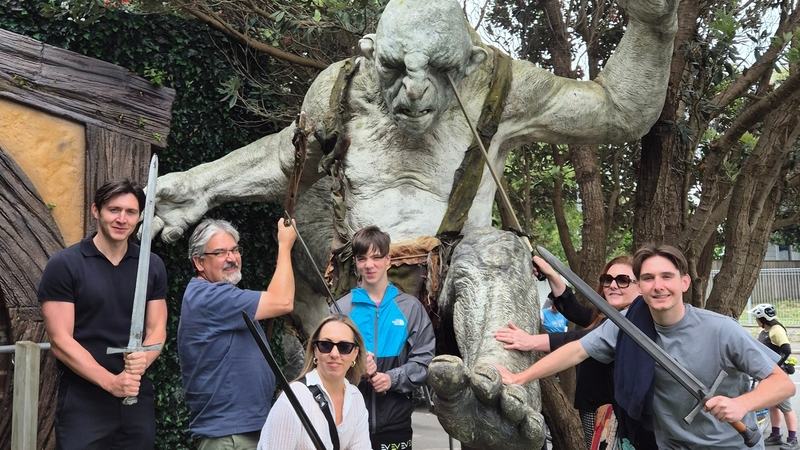 Eamon Donoghue and family in New Zealand