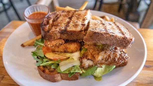 a traditional Bermuda fish sandwich
