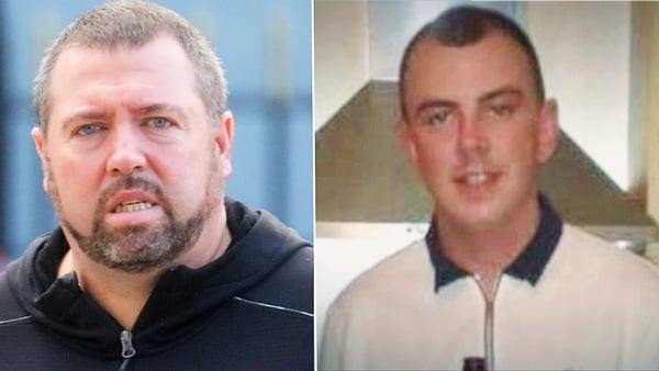 Stephen Carberry (L) and Glenn Bride, who have been jailed for disposing of the remains of Keane Mulready-Woods