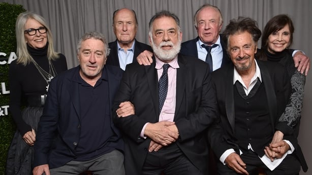 Diane Keaton, Robert DeNiro, Robert Duvall, Francis Ford Coppola, James Caan, Al Pacino and Talia Shire attends the "The Godfather" Screening during 2017 Tribeca Film Festival