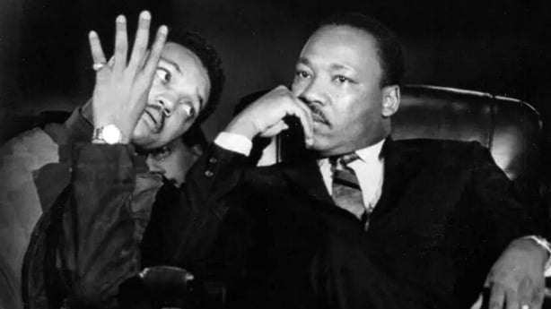 Civil Rights leader, Jesse Jackson with Dr Martin Luther King in 1966 