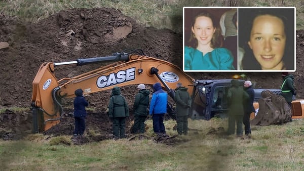 Gardai commence a search for the remains of JoJo Dullard and Deirdre Jacob