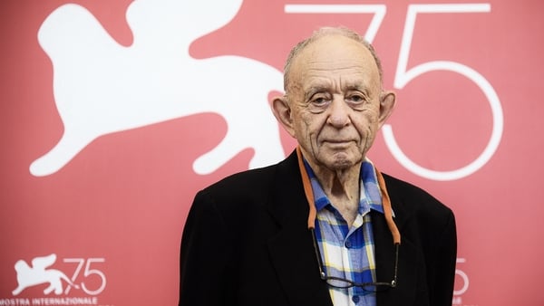 Frederick Wiseman attends a photocall for his film Monrovia, Indiana presented out of competition on 4 September, 2018 during the 75th Venice Film Festival at Venice Lido