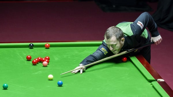 HONG KONG, CHINA - FEBRUARY 4: Mark Allen of Northern Ireland play a shot during the round one matches of the WST World Grand Prix 2026 against Ali Carter of England at Kai Tak Arena on February 4, 2026 in Hong Kong, China. (Photo by Yu Chun Christopher W