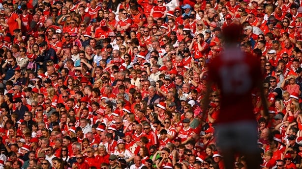 Cork supporters at the 2025 All-Ireland hurling semi-final