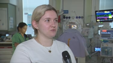 Leah Murphy, who is the mother of a baby being treated at the Rotunda