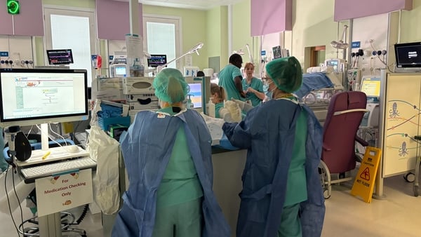 Staff working in the Rotunda Hospital in Dublin