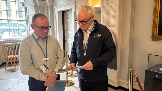 Jim Hussey who is General Manager at Rotunda hospital and Professor Sean Daly, Master of the Hospital 