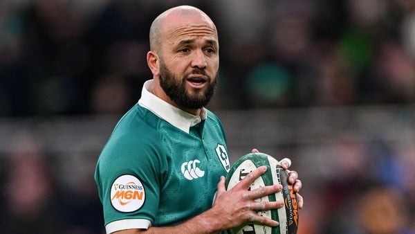 14 February 2026; Jamison Gibson-Park of Ireland during the Guinness 6 Nations Rugby Championship match between Ireland and Italy at the Aviva Stadium in Dublin. Photo by Ramsey Cardy/Sportsfile