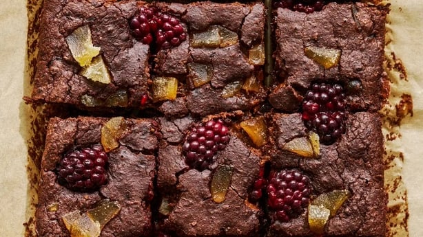 BOSH!'s ginger and berry black bean brownies 