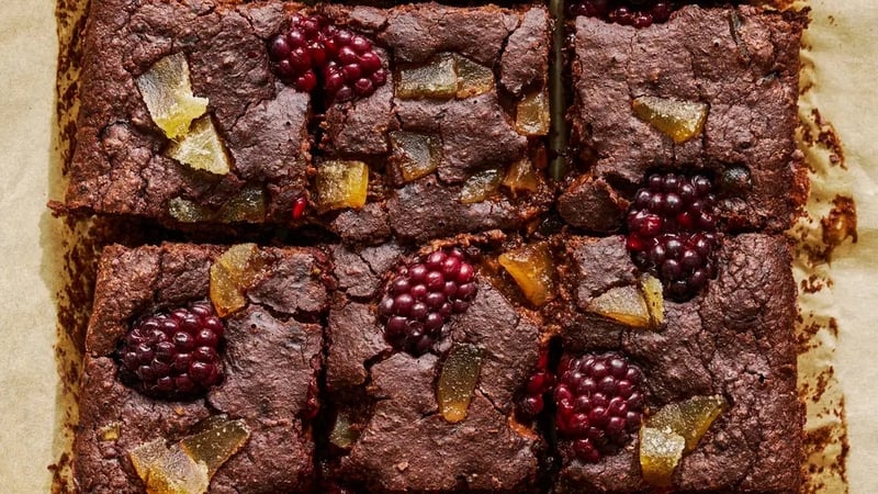 BOSH!’s ginger and berry black bean brownies