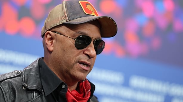 Tom Morello at the Ballad of Judas Priest press conference during the 76th Berlinale International Film Festival at the Grand Hyatt Hotel on 15 February, 2026 in Berlin