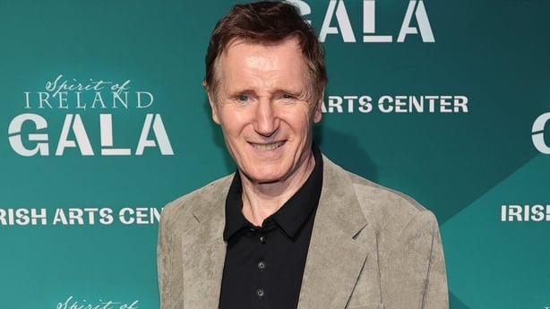 Liam Neeson attends the 26th Annual Spirit of Ireland Gala at Pier 60 on 7 November, 2025 in New York City