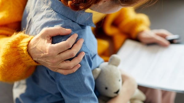 Closeup of unrecognizable woman hugging teenage girl with care and love, copy space