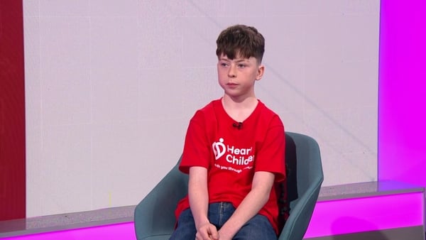 Aaron Rocke in the news2day studio speaking about congenital heart disease.