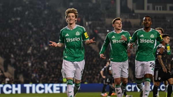 BAKU, AZERBAIJAN - FEBRUARY 18: The UEFA Champions League 2025/26 League Knockout Play-off First Leg match between Qarabag FK and Newcastle United FC at Tofiq Bahramov Stadium on February 18, 2026 in Baku, Azerbaijan. (Photo by Serena Taylor/Newcastle Uni