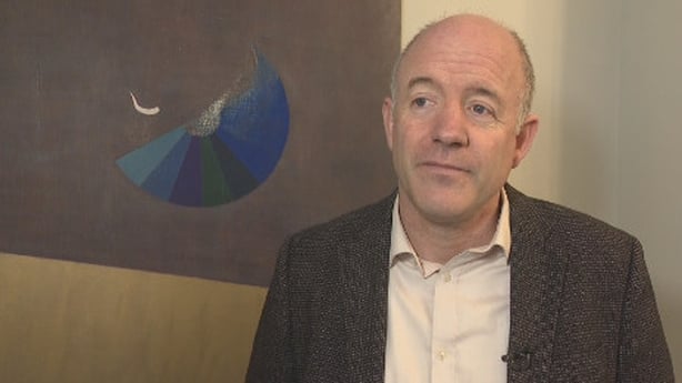 Cathal Berry speaking to camera