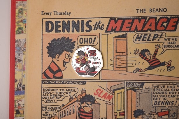 Dennis the Menace features in the Beano comic