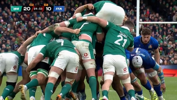 Tadhg Furlong scrum Italy 2026 Six Nations