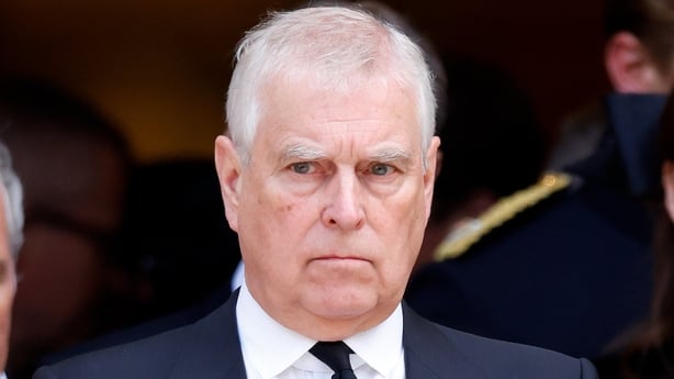 LONDON, UNITED KINGDOM - SEPTEMBER 16: (EMBARGOED FOR PUBLICATION IN UK NEWSPAPERS UNTIL 24 HOURS AFTER CREATE DATE AND TIME) Prince Andrew, Duke of York attends Katharine, Duchess of Kent's Requiem Mass service at Westminster Cathedral on September 16, 2025 in London, England. Katharine, Duchess of
