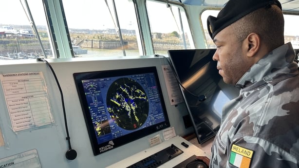 Cadet with the Irish Naval Service Bruno Salatiel 