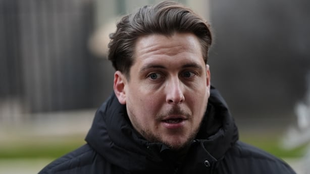 Joe Bennett, speaks to the media after handing in a petition to number 10 Downing Street, London, on the one year anniversary of Lindsay and Craig Foreman's detention in Iran