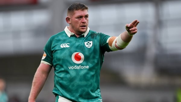14 February 2026; Tadhg Furlong of Ireland during the Guinness 6 Nations Rugby Championship match between Ireland and Italy at the Aviva Stadium in Dublin. Photo by Brendan Moran/Sportsfile