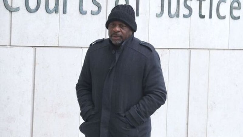 Austin Odibei pictured arriving at the circuit court in Dublin