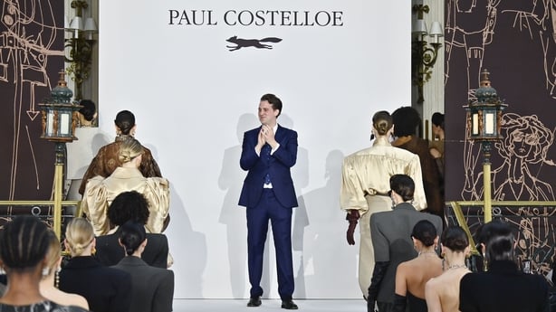 Fashion designer William Costelloe walks the runway at the Paul Costelloe Ready to Wear Fall/Winter 2026-2027 2026 in London, England.(Photo by Victor VIRGILE/Gamma-Rapho via Getty Images)