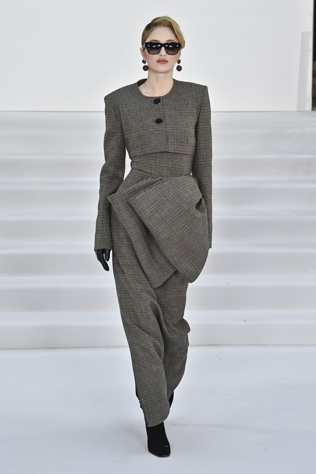 A model walks the runway at the Paul Costelloe Ready to Wear Fall/Winter 2026-2027 fashion show 
