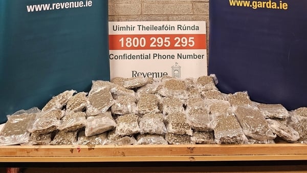 Gardaí have arrested a man after seizing cannabis worth €730,000 following searches in Dublin yesterday